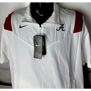 Nike Onfield Alabama Crimson Tide Windbreaker S/S Sideline Vented Logo L NEW